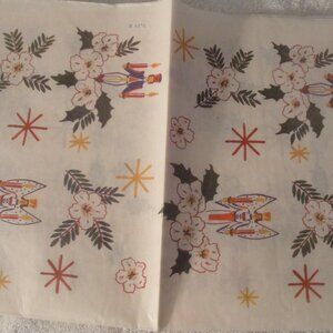 2 Pks 1940s German Christmas Gift Wrap Paper Vintage Erzgebirge Ephemera Germany